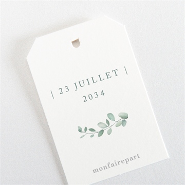 Etiquette mariage lyrisme - Dos de l'étiquette