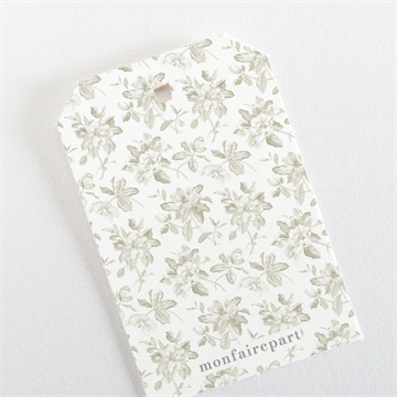 Etiquette mariage fleuri - Mise en situation