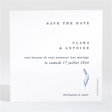 Save the Date mariage pureté