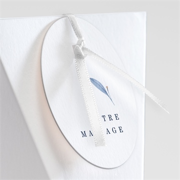 Boîte de dragées mariage pureté étui - Détail de la boîte