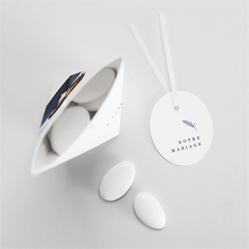 Boîte de dragées mariage pureté étui - Intérieur de la boîte