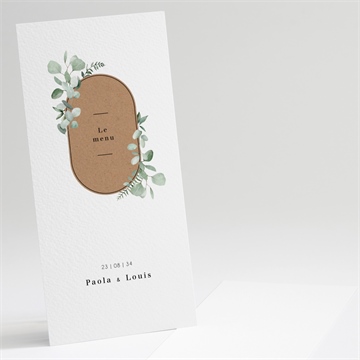 Menu mariage encapsulés étiquette