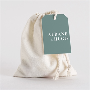 Pochon mariage  annonce minimaliste