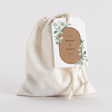 Pochon mariage  encapsulés étiquette