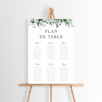 Plan de table mariage lyrisme