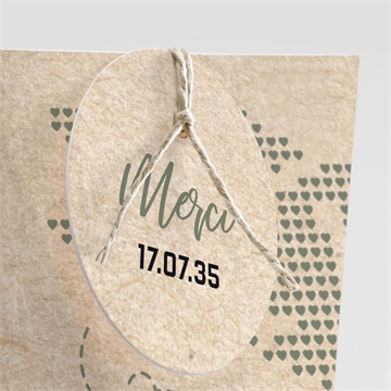 Boîte de dragées mariage billet d'avion étui - Détail de la boîte