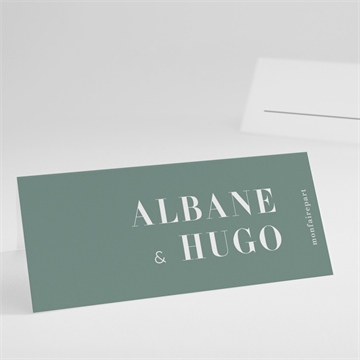 Marque-place mariage annonce minimaliste