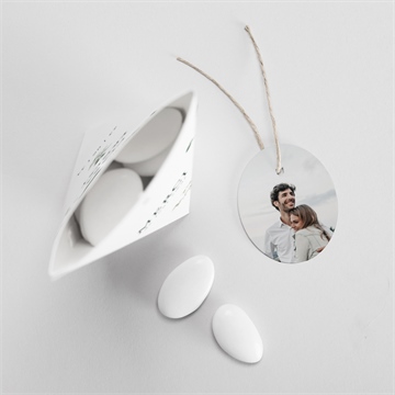 Boîte de dragées mariage tendre murmure étui - Intérieur de la boîte