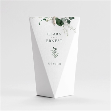 Boîte de dragées mariage tendre murmure étui - Dos de la boîte