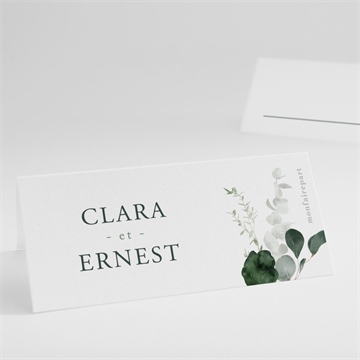 Marque-place mariage tendre murmure