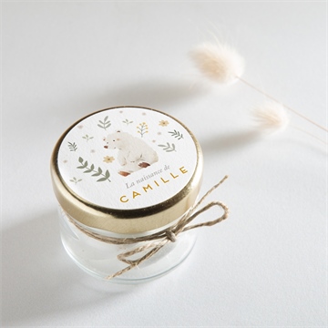 Sticker naissance le nounours - Mise en situation