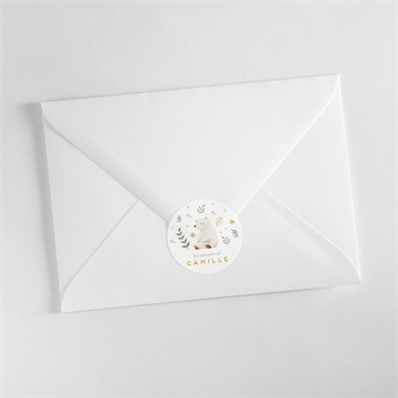 Sticker naissance le nounours - Mise en situation