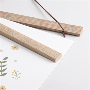 Affiche naissance le nounours - Détail des supports en bois