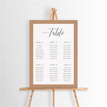 Plan de table mariage notre absolu étui