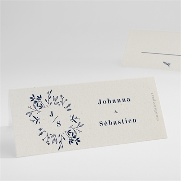 Marque-place mariage notre idylle