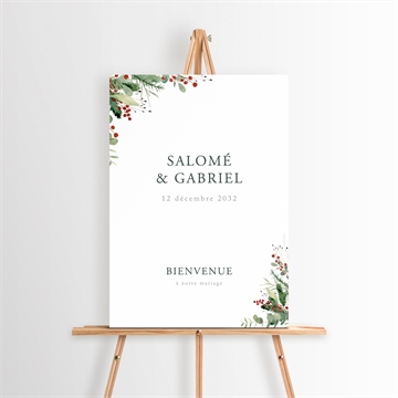 Panneau bienvenue thème noël