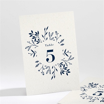 Numéro de table mariage notre idylle