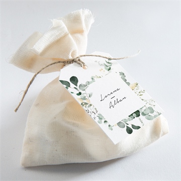 Etiquette mariage pastel - Mise en situation