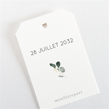 Etiquette mariage pastel - Dos de l'étiquette