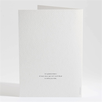 Livret de messe mariage fleurs d'hiver - Dos du livret