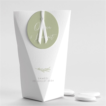 Boîte de dragées mariage tendre elegance étui