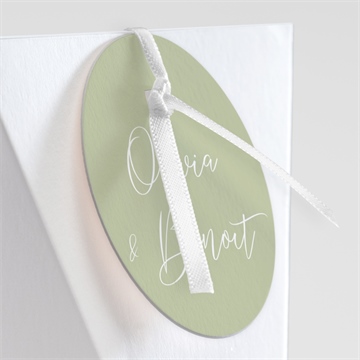 Boîte de dragées mariage tendre elegance étui - Détail de la boîte