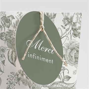 Boîte de dragées mariage romance étui - Détail de la boîte