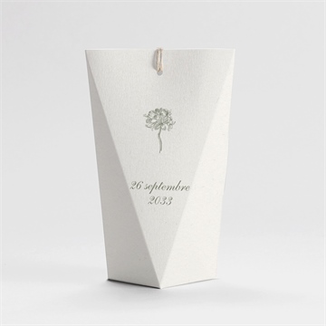 Boîte de dragées mariage romance étui - Dos de la boîte