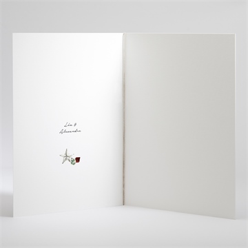 Livret de messe mariage en hiver - Intérieur du livret