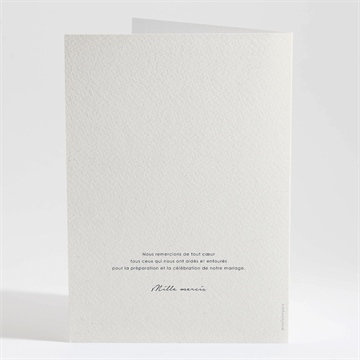 Livret de messe mariage en hiver - Dos du livret