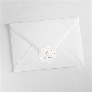 Sticker naissance biche - Mise en situation