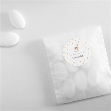 Sticker naissance biche - Mise en situation