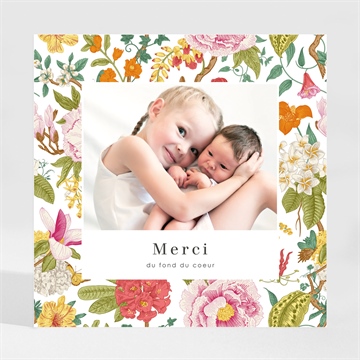 Remerciement naissance coloré magnet