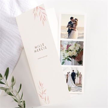 Remerciement mariage notre lien photomaton