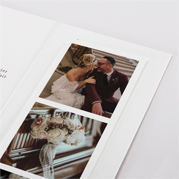 Remerciement mariage en automne photomaton - Détail du remerciement