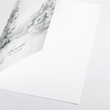 Livret de messe mariage montagnes - Détail du livret