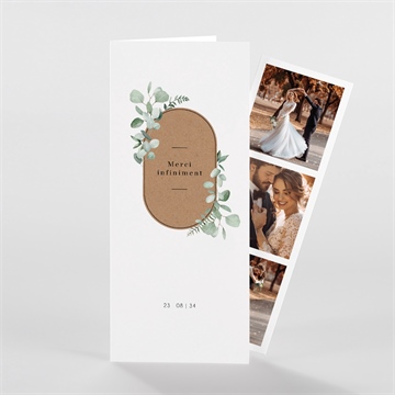 Remerciement mariage encapsulés photomaton