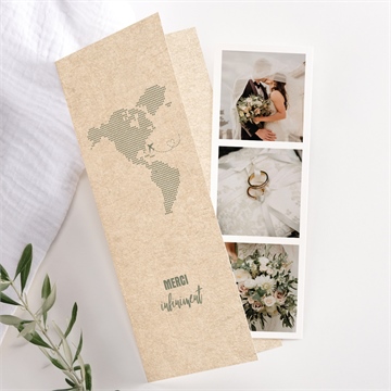 Remerciement mariage billet d'avion