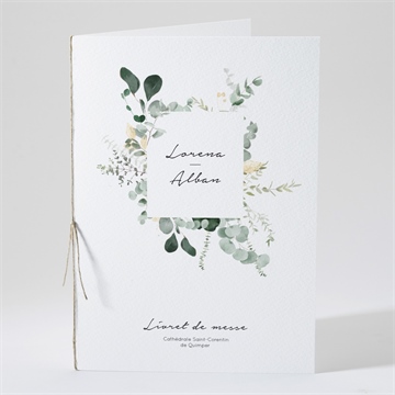 Livret de messe mariage pastel