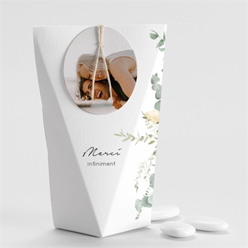 Boîte de dragées mariage pastel étui