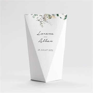Boîte de dragées mariage pastel étui - Dos de la boîte
