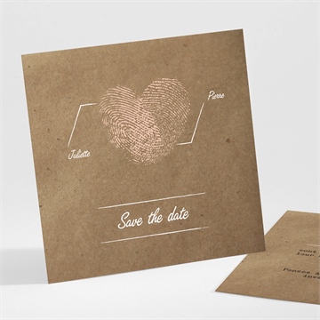 Save the Date mariage nos empreintes