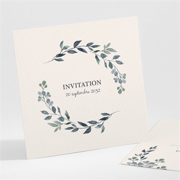 Carton d'invitation mariage bel eclat superposition