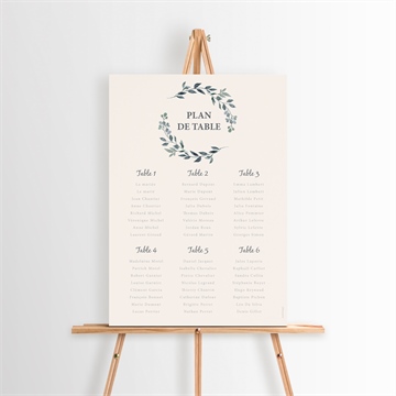 Plan de table mariage bel eclat superposition