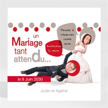 Save the Date mariage humour original magnet