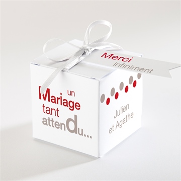 Boîte de dragées mariage humour original magnet