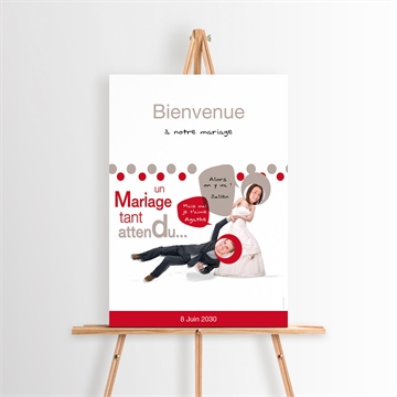 Panneau bienvenue humour original magnet