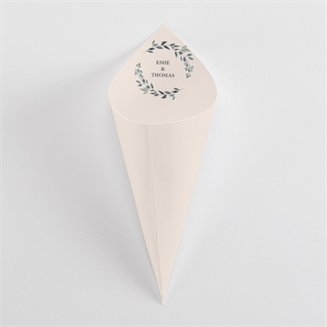 Cornet confettis mariage bel eclat superposition