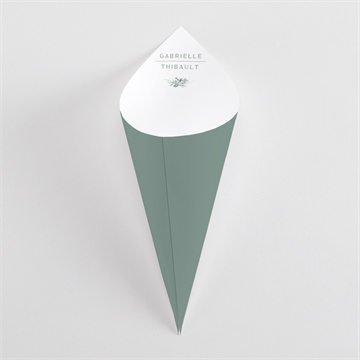 Cornet confettis mariage poésie d'aquarelle sticker