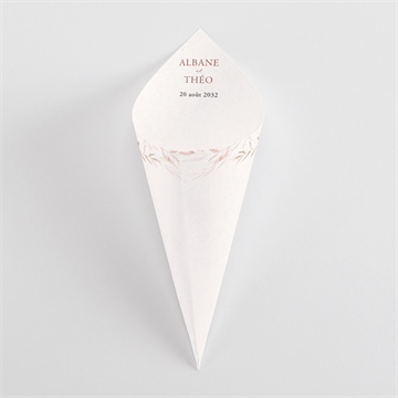 Cornet confettis mariage poésie boheme